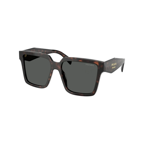 Óculos de Sol Prada 0PR 24ZS 17N40L56 Acetato Marrom Mesclado com lentes na cor Cinza