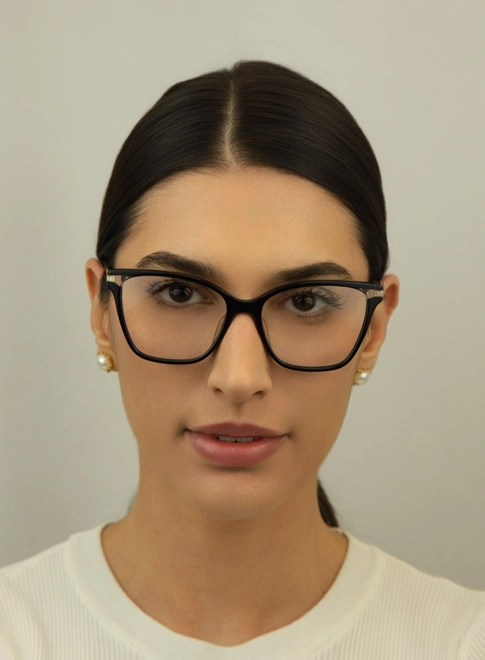 Óculos de Grau Furla VFU581 540700 Acetato Preto e Rose 2