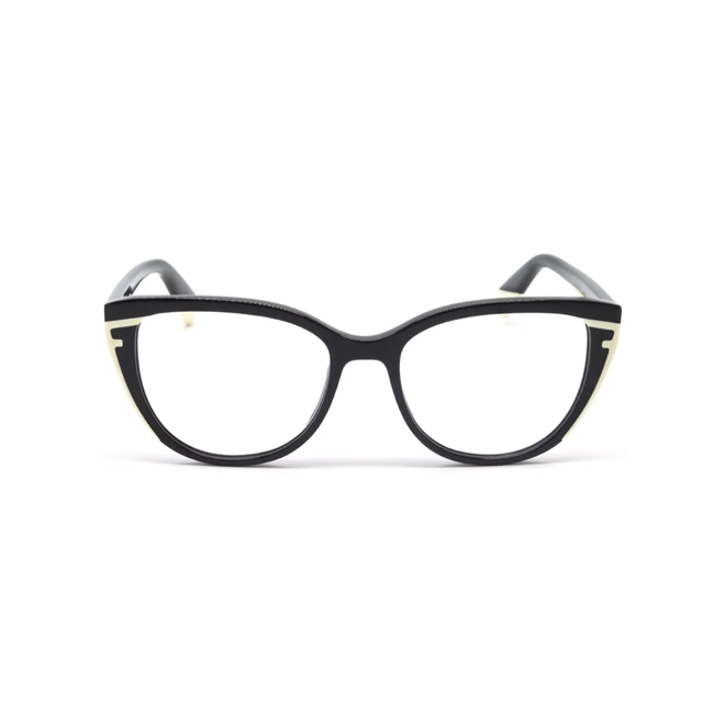 Óculos de Grau Furla VFU765 530700 Acetato Preto e Branco 3