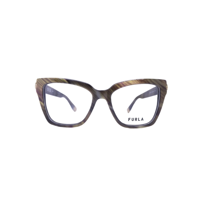 Óculos de Grau Furla VFU826 5306Y4 Acetato Marrom 2