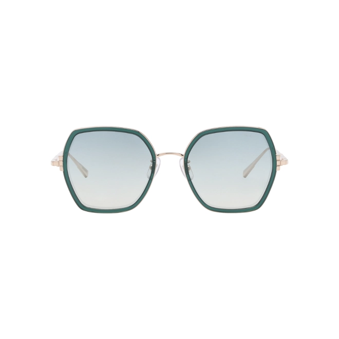 Óculos de Sol Chopard Ice Cube SCHL02V 54300K Metal Dourado e Verde com lentes na cor Verde Degradê 2