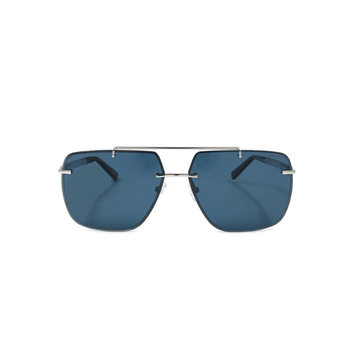 Óculos de Sol Chopard SCHD55 64579P Metal Prateado com lentes na cor Azul