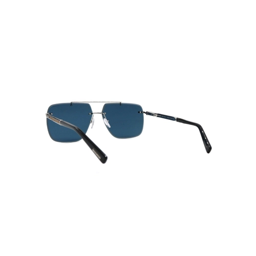 Óculos de Sol Chopard SCHD55 64579P Metal Prateado com lentes na cor Azul