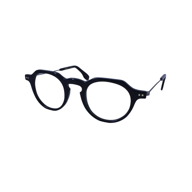 Óculos de Grau Coliseu Handmade M07 002 45 Acetato Preto 1