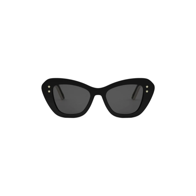 Óculos de Sol Christian Dior Diorpacific B3U CD40163U_5201A Acetato Preto com lentes na cor Cinza 2