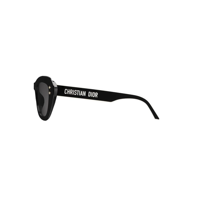 Óculos de Sol Christian Dior Diorpacific B3U CD40163U_5201A Acetato Preto com lentes na cor Cinza 3