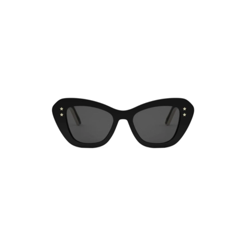 Óculos de Sol Christian Dior Diorpacific B3U CD40163U_5201A Acetato Preto com lentes na cor Cinza