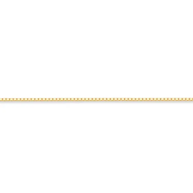 Tornozeleira malha Veneziana ouro 18k polida 24CM 2