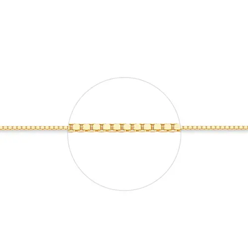 Tornozeleira malha Veneziana ouro 18k polida 24CM