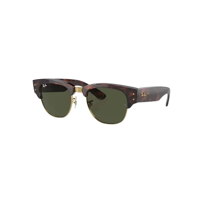 Óculos de Sol Ray-Ban Mega Clubmaster 0RB0316S 990/3153 Propionato Marrom Mesclado com lentes na cor Verde 1