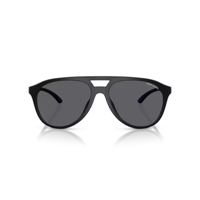 Óculos de Sol Armani Exchange 0AX4156SU 8078T359 Acetato Preto Fosco com lentes na cor Cinza Polarizado 2