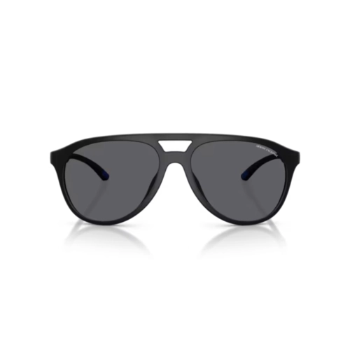 Óculos de Sol Armani Exchange 0AX4156SU 8078T359 Acetato Preto Fosco com lentes na cor Cinza Polarizado