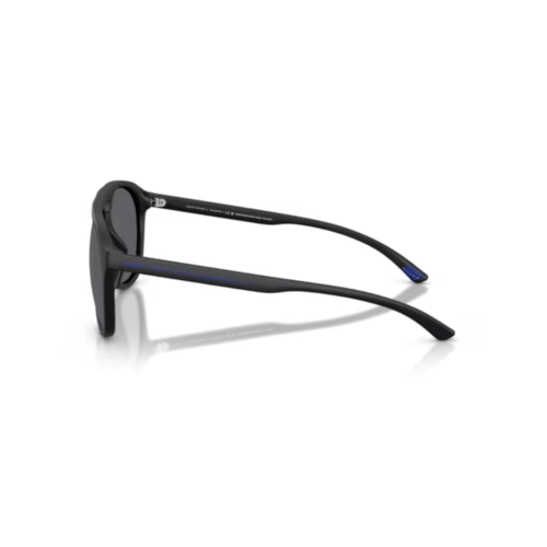 Óculos de Sol Armani Exchange 0AX4156SU 8078T359 Acetato Preto Fosco com lentes na cor Cinza Polarizado