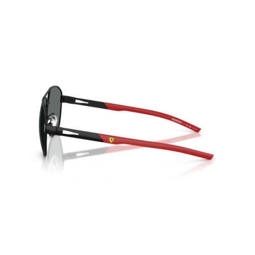 Óculos de Sol Scuderia Ferrari 0FZ5004D 101/8159 Metal Preto com lentes na cor Fumê