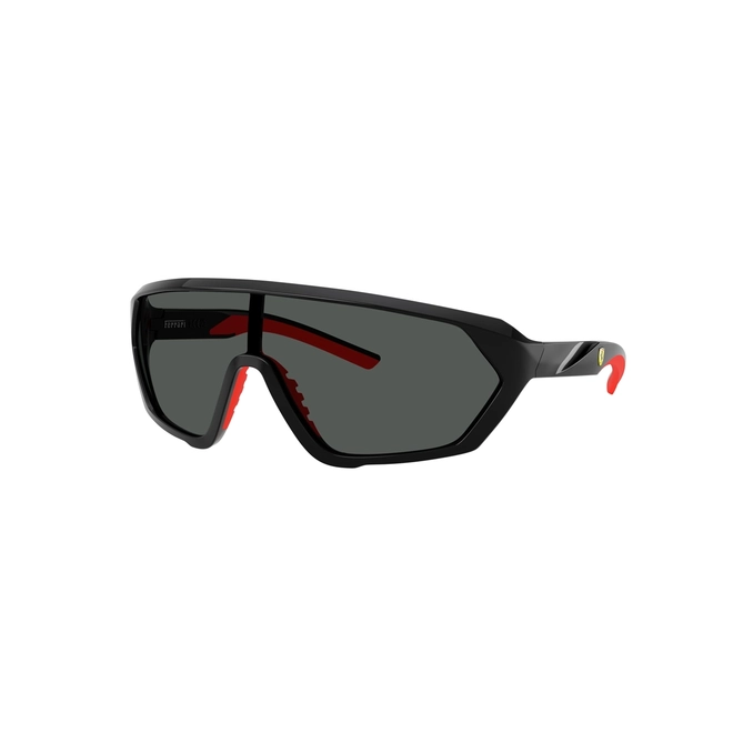 Óculos de Sol Scuderia Ferrari 0FZ6017U 501/8736 Acetato Preto com lentes na cor Cinza 1