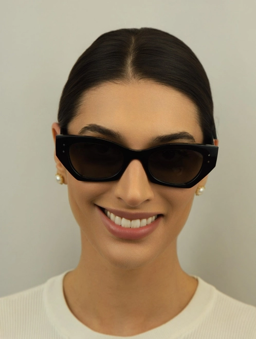 Óculos de Sol Ray-Ban Zena 0RB4430 66771152 Acetato Preto com lentes na cor Cinza Degradê 3