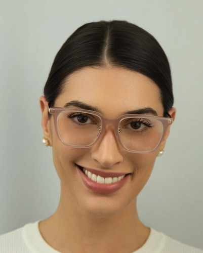 Óculos de Grau Ray-Ban 0RX5442D 8438 52 Acetato Nude