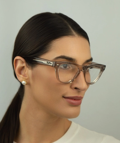 Óculos de Grau Ray-Ban 0RX5510 8449 52 Acetato Nude Transparente