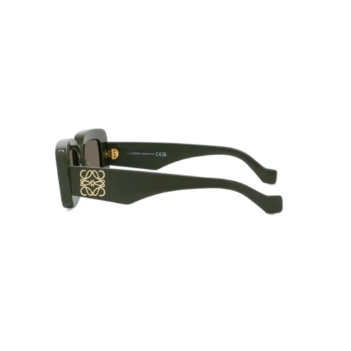 Óculos de Sol Loewe LW40101I_4696E Acetato Verde Escuro com lentes na cor Marrom