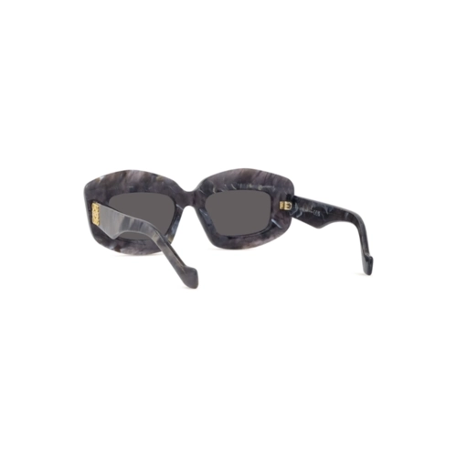 Óculos de Sol Loewe LW40114I_4963A Acetato Preto Mesclado com lentes na cor Cinza