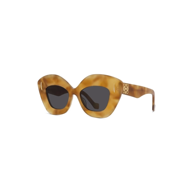 Óculos de Sol Loewe LW40127I_4853A Acetato Amarelo Mesclado com lentes na cor Cinza 1