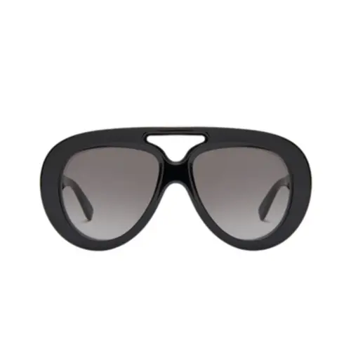 Óculos de Sol Loewe LW40144U_5501B Acetato Preto com lentes na cor Cinza Degradê