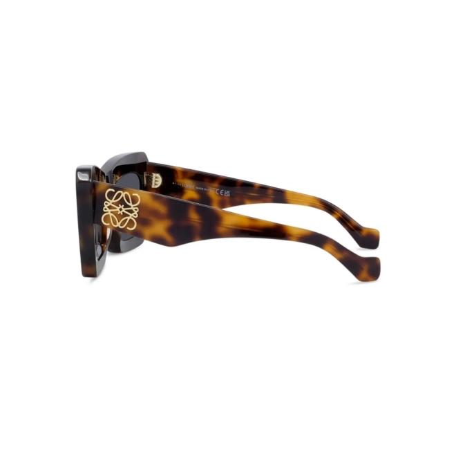 Óculos de Sol Loewe LW40145I_5252A Acetato Marrom Mesclado com lentes na cor Cinza 4