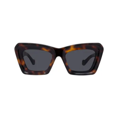 Óculos de Sol Loewe LW40145I_5252A Acetato Marrom Mesclado com lentes na cor Cinza