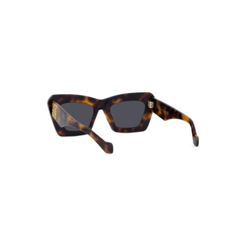 Óculos de Sol Loewe LW40145I_5252A Acetato Marrom Mesclado com lentes na cor Cinza