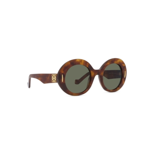 Óculos de Sol Loewe LW40146I_5053N Acetato Marrom Mesclado com lentes na cor Verde