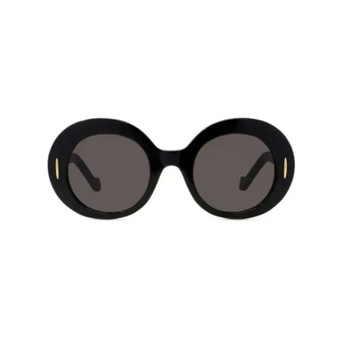 Óculos de Sol Loewe LW40146I_5001A Acetato Preto com lentes na cor Cinza 2