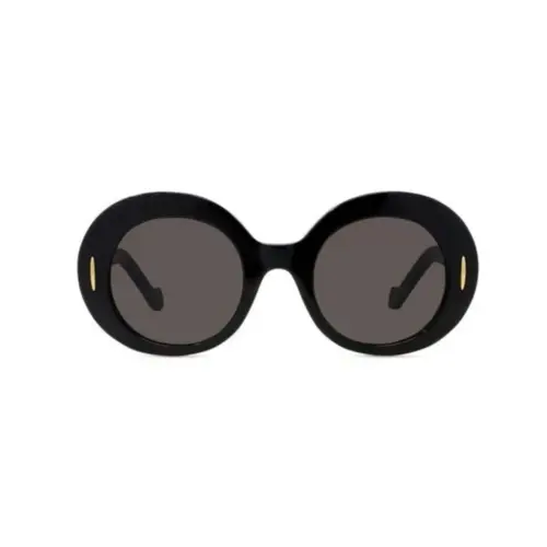 Óculos de Sol Loewe LW40146I_5001A Acetato Preto com lentes na cor Cinza