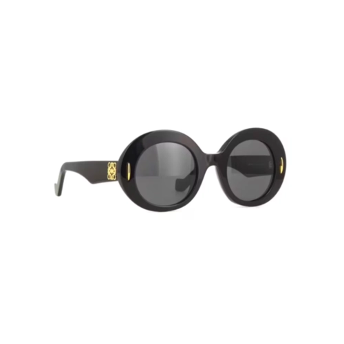 Óculos de Sol Loewe LW40146I_5001A Acetato Preto com lentes na cor Cinza