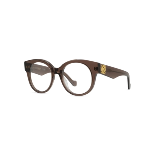 Óculos de Grau Loewe LW50068I_51050 Acetato Marrom Transparente