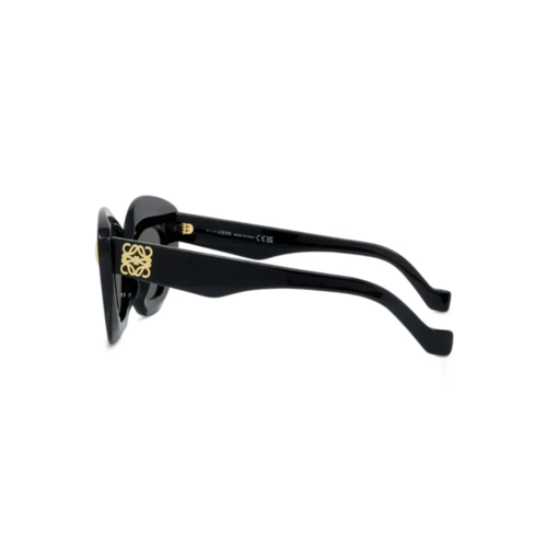 Óculos de Sol Loewe LW40127I_4801A Acetato Preto com lentes na cor Cinza