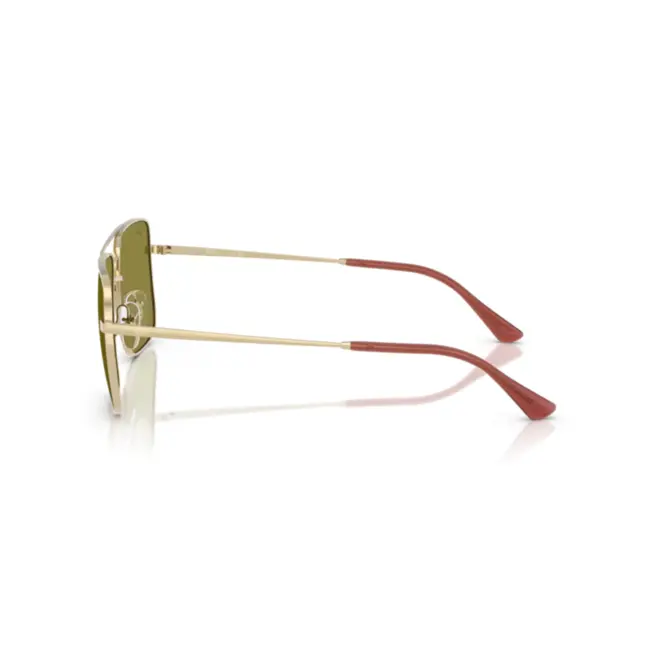 Óculos de Sol Ray-Ban Ari 0RB3758 9213/256 Metal Dourado com lentes na cor Verde 4