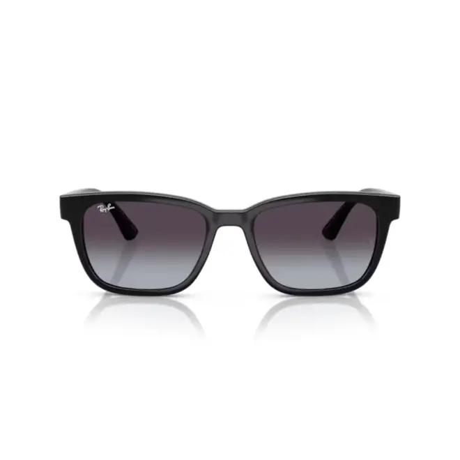 Óculos de Sol Ray-Ban 0RB4448L 601/8G56 Acetato Preto com lentes na cor Cinza Degradê 2
