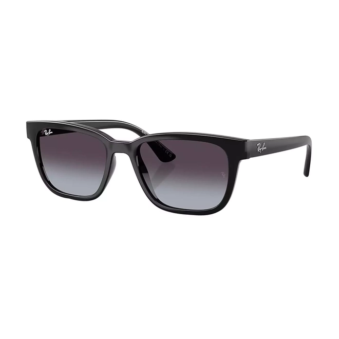Óculos de Sol Ray-Ban 0RB4448L 601/8G56 Acetato Preto com lentes na cor Cinza Degradê 1