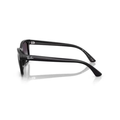 Óculos de Sol Ray-Ban 0RB4448L 601/8G56 Acetato Preto com lentes na cor Cinza Degradê