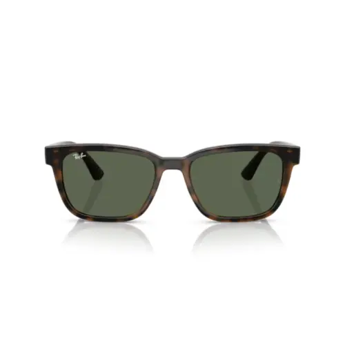 Óculos de Sol Ray-Ban 0RB4448L 710/7156 Acetato Marrom Mesclado com lentes na cor Verde