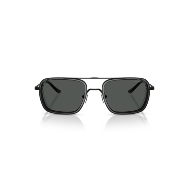 Óculos de Sol Emporio Armani 0EA2162 30018754 Metal Preto Fosco com lentes na cor Fumê 2