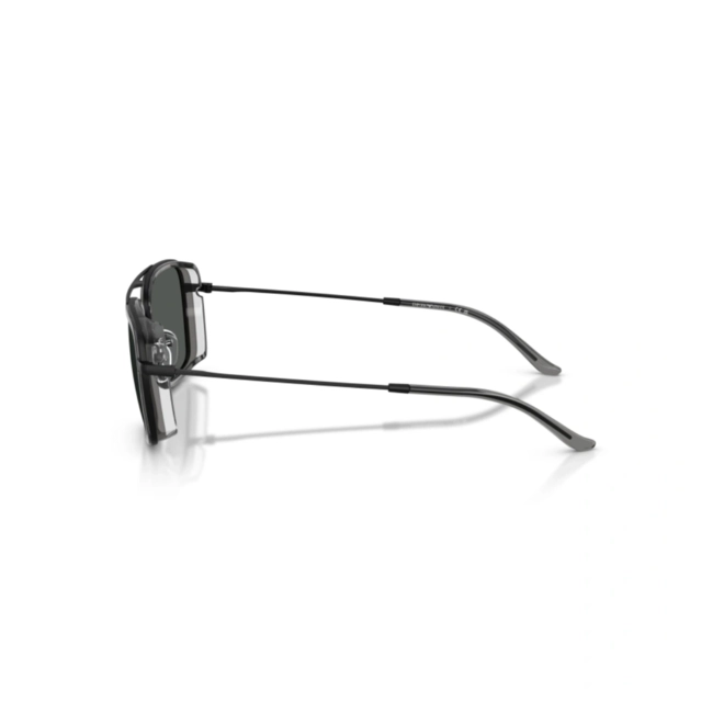 Óculos de Sol Emporio Armani 0EA2162 30018754 Metal Preto Fosco com lentes na cor Fumê 3