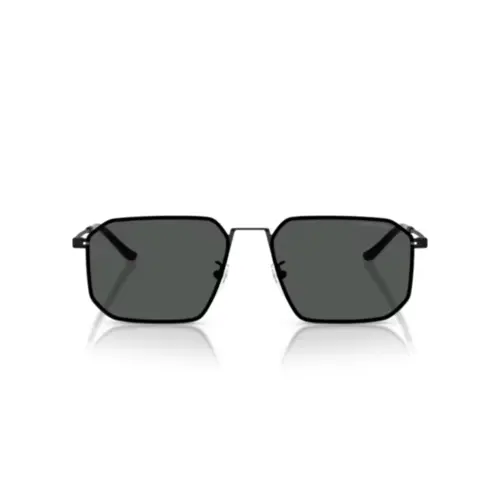 Óculos de Sol Emporio Armani 0EA2165D 30018758 Metal Preto Fosco com lentes na cor Fumê