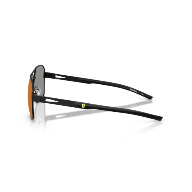 Óculos de Sol Scuderia Ferrari 0FZ5003 101/6P57 Metal Preto Fosco com lentes na cor Vermelho Degradê Espelhado 4