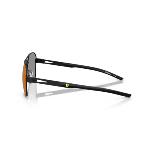 Óculos de Sol Scuderia Ferrari 0FZ5003 101/6P57 Metal Preto Fosco com lentes na cor Vermelho Degradê Espelhado