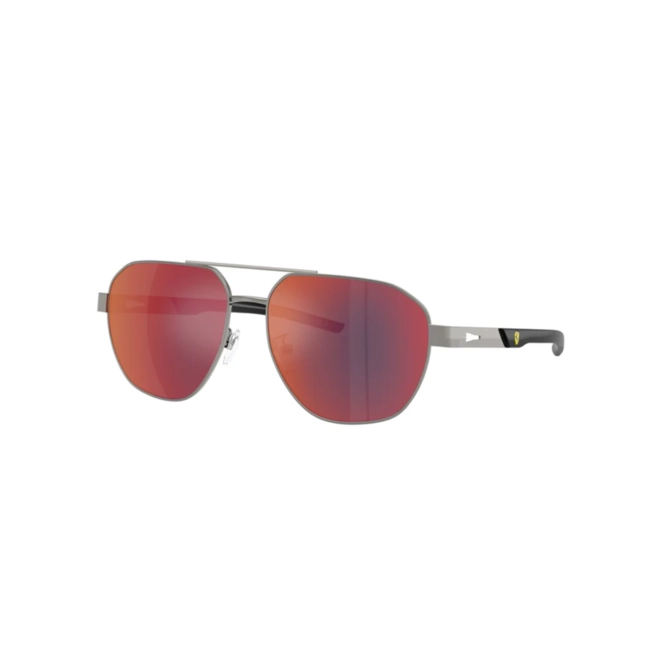 Óculos de Sol Scuderia Ferrari 0FZ5004D 104/6P59 Metal Chumbo com lentes na cor Vermelho Degradê Espelhado 1