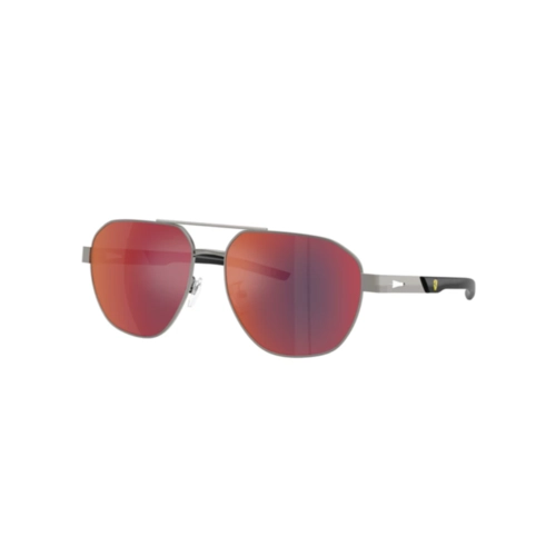 Óculos de Sol Scuderia Ferrari 0FZ5004D 104/6P59 Metal Chumbo com lentes na cor Vermelho Degradê Espelhado