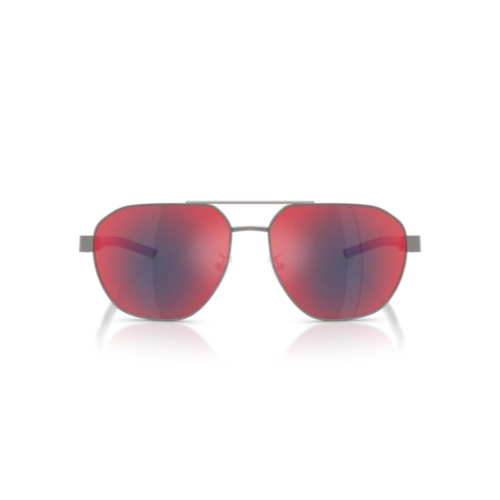 Óculos de Sol Scuderia Ferrari 0FZ5004D 104/6P59 Metal Chumbo com lentes na cor Vermelho Degradê Espelhado