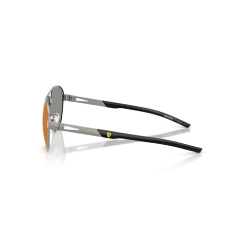 Óculos de Sol Scuderia Ferrari 0FZ5004D 104/6P59 Metal Chumbo com lentes na cor Vermelho Degradê Espelhado