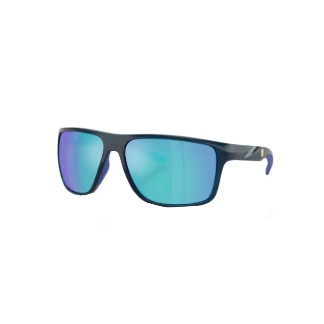 Óculos de Sol Scuderia Ferrrari 0FZ6015U 527/2563 Acetato Azul Marinho com lentes na cor Azul Degradê Espelhado 1
